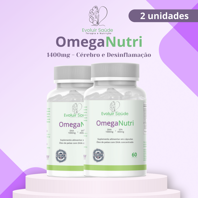 OmegaNutri 1400mg - Cérebro e Desinflamação