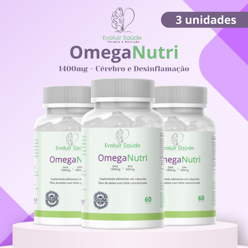 OmegaNutri 1400mg - Cérebro e Desinflamação