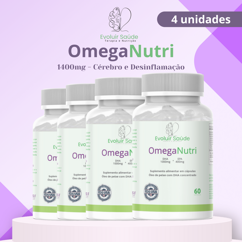 OmegaNutri 1400mg - Cérebro e Desinflamação