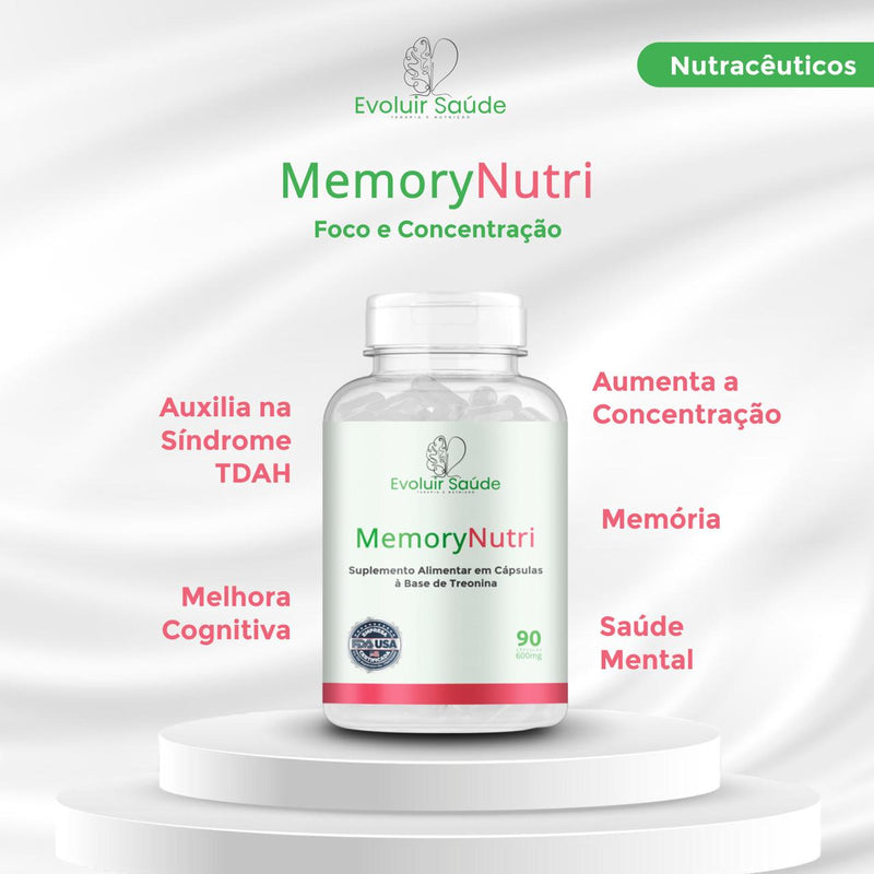 MemoryNutri - Suplemento Alimentar em Cápsulas à Base de Treonina